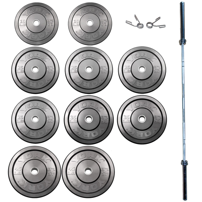 Rubber Training Bumper Plate Set 325 LBs
