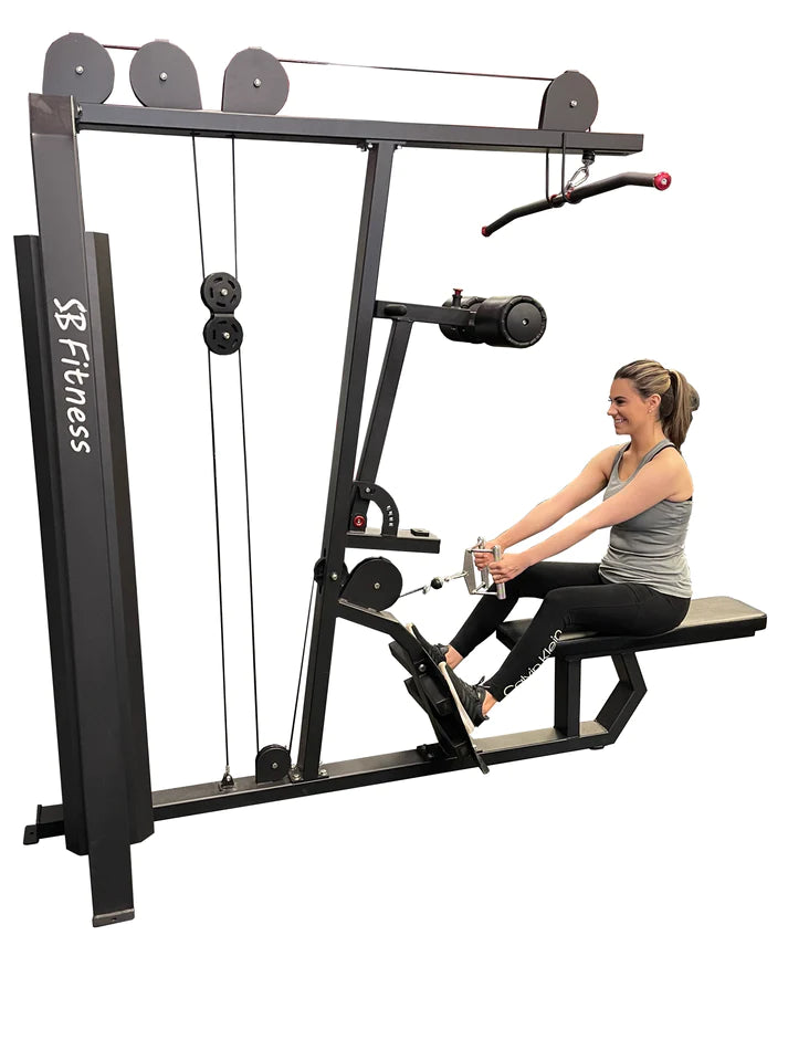 SB Fitness Commercial Lat Pulldown/Low Row Combo w/200 lb. Stack